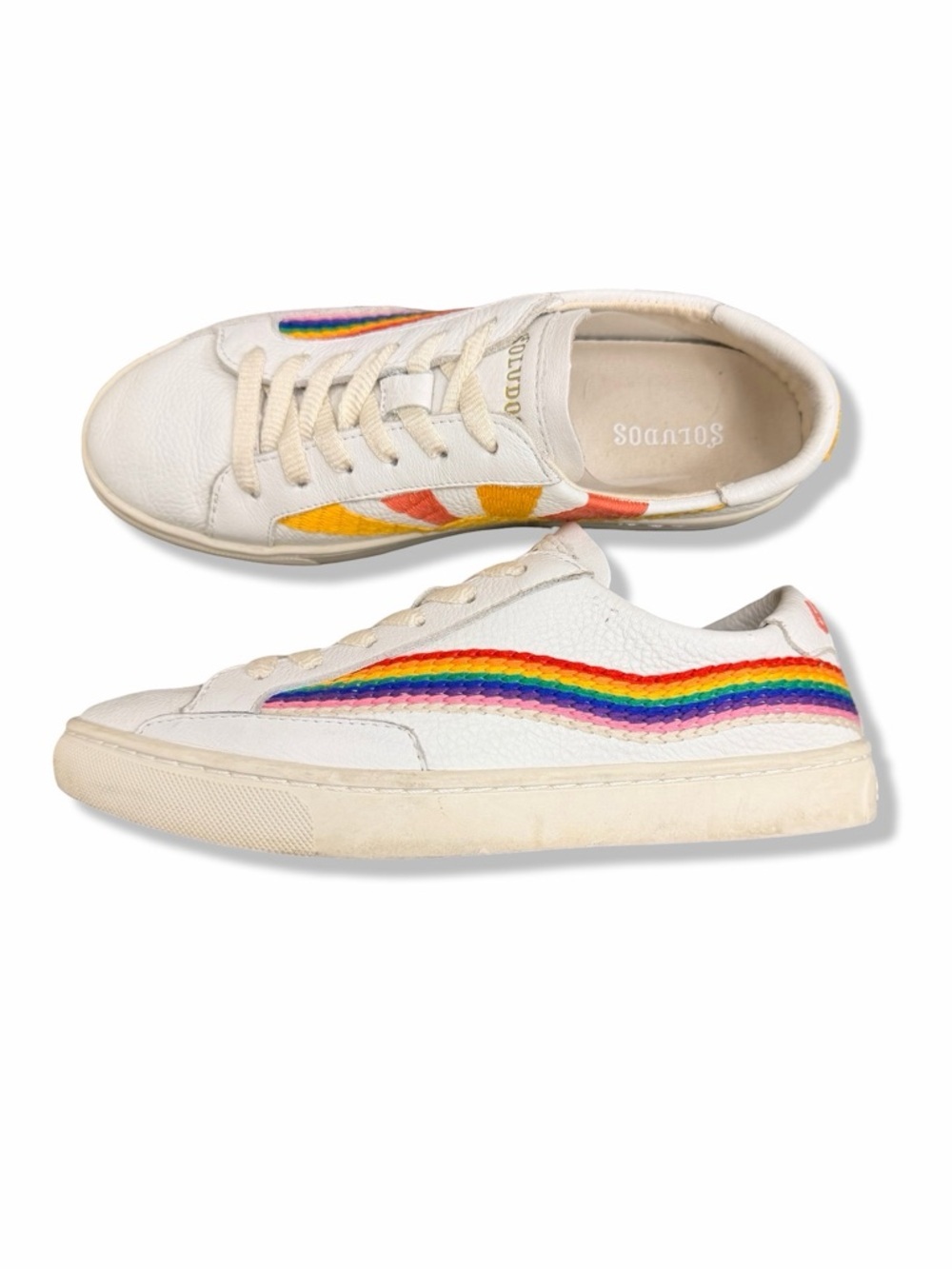 Soludos Rainbow Wave Sneaker Size 7 - Picture 6 of 11